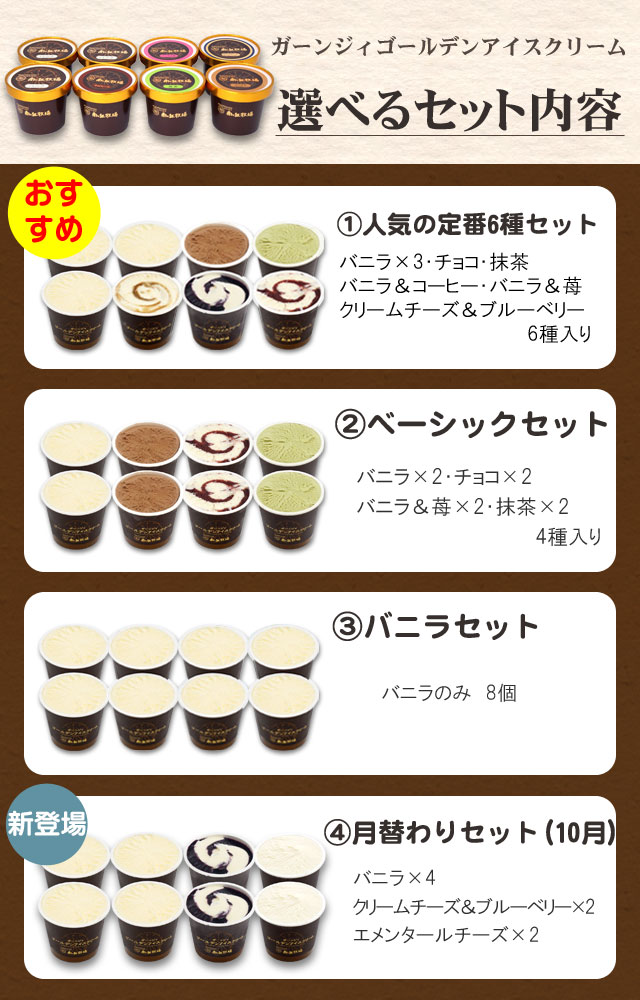 ガーンジィゴールデンアイスクリーム(8個セット)