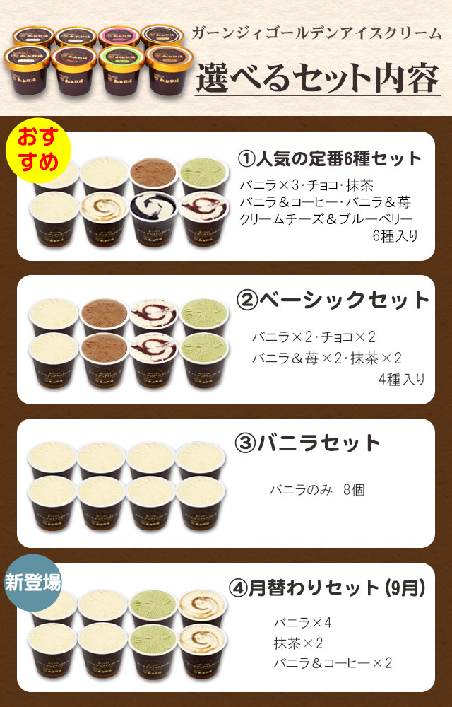 ガーンジィゴールデンアイスクリーム(8個セット)