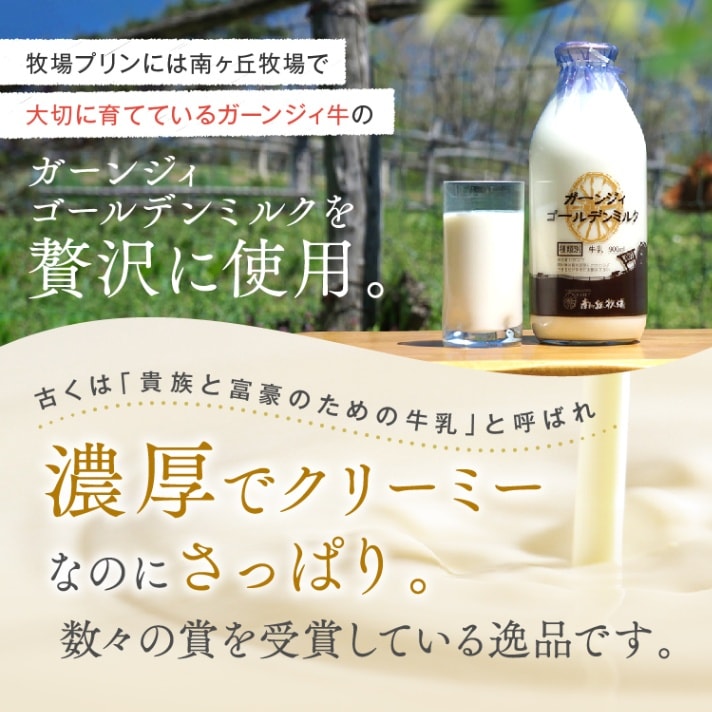 牧場プリン4個セット　(冷蔵品・賞味期限 発送より5日間)