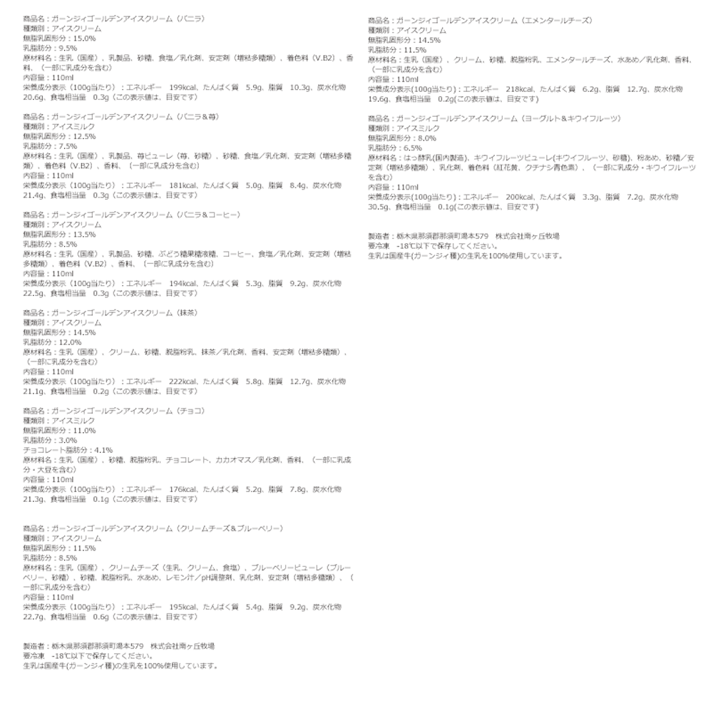ガーンジィゴールデンアイスクリーム(27個セット)
