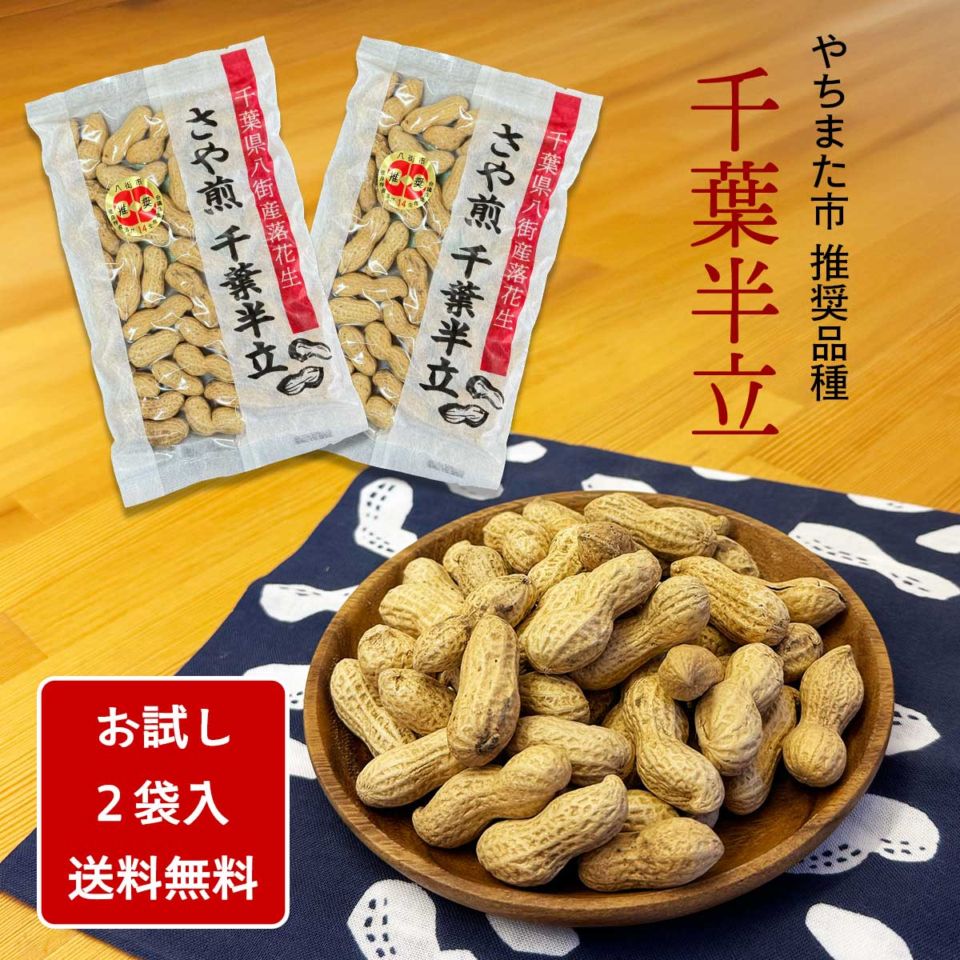 【ポスト投函便】さや煎り千葉半立100g×２袋入　送料込