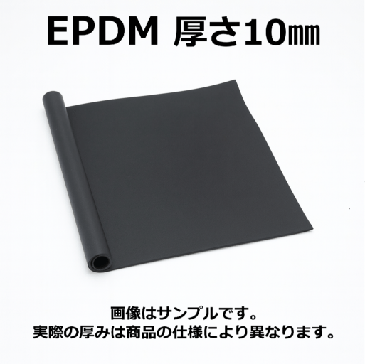 ＥＰＤＭ（エチレン・プロビレンゴム）シート　硬度70　幅1000mm　厚さ10mm メーター単価