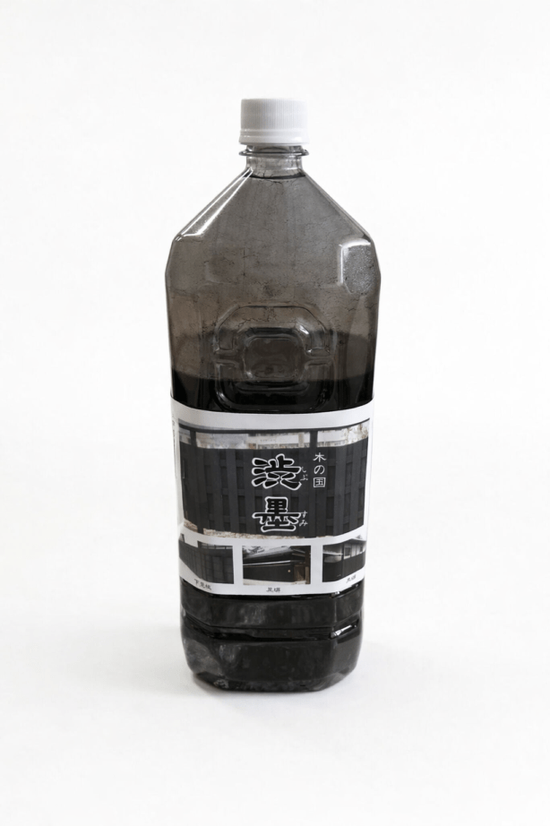 渋墨1500g 粋な黒塀に渋墨（自然塗料・天然塗料）尾山製材株式会社