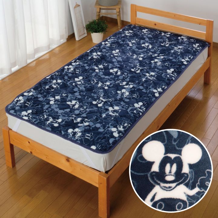 ミッキー フランネル 敷きパッド パッドシーツ シングル 100 5cm Sb 515 D