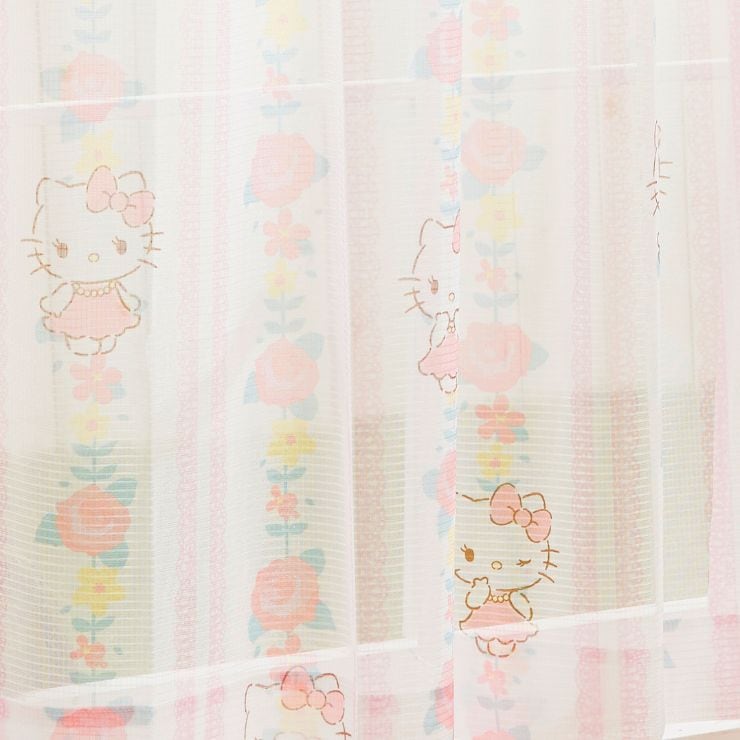 ハローキティ レースカーテン 2枚組 [SB-522-S]