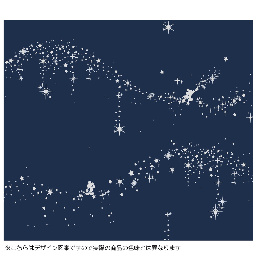 ミッキー ファンタジア 【1級遮光・遮熱】 ラメプリントカーテン 2枚