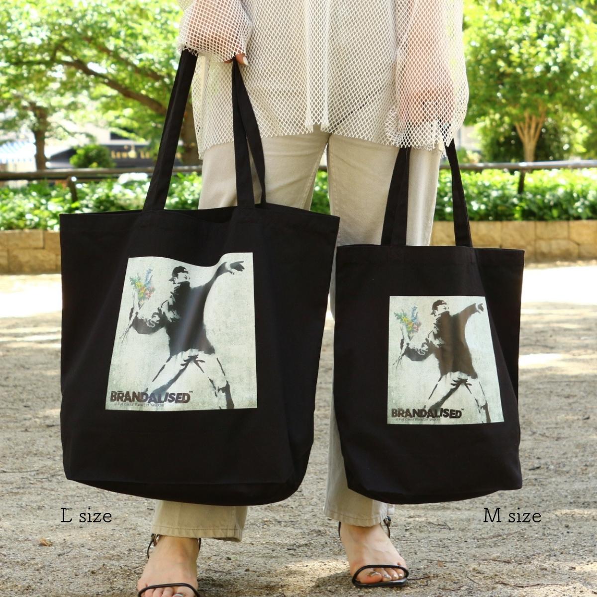 バンクシー トートバッグ Mサイズ Blandalised [SA-Banksy-TB]