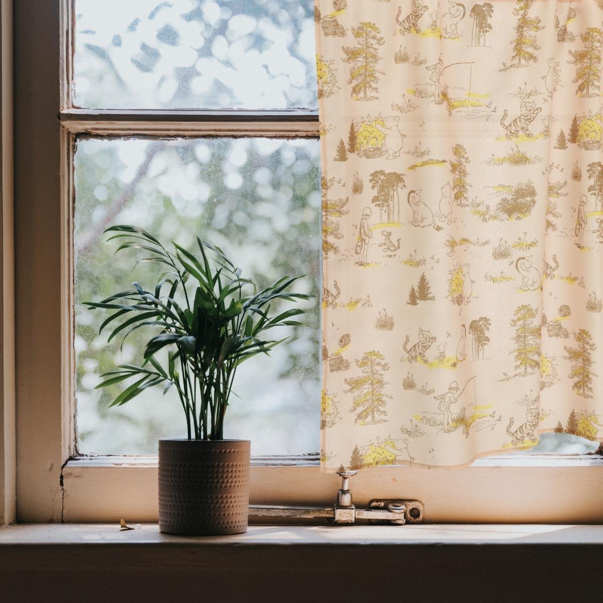 レディ￼ーカーテン カフェカーテン 幅145×丈45cm 汚れにくい 防汚 UVカット ミラー