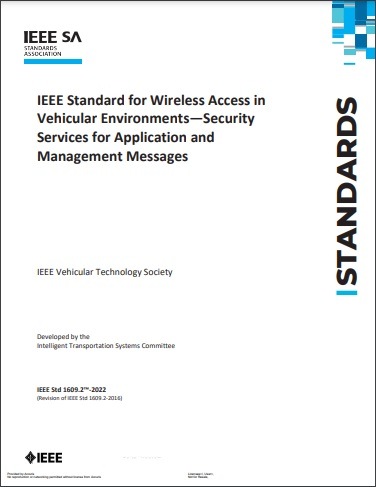 IEEE規格 1609.2, 2022: Wireless Access in Vehicular Environments--Security Services for Application and Management Messages
