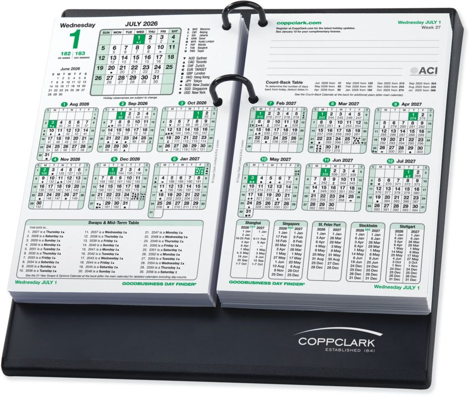 2026 Goodbusiness Day Finder 金融デスクカレンダー