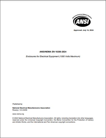 NEMA規格 ANSI/NEMA EN 10250, 2024