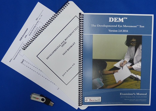 DEM (Developmental Eye Movement Test with Manual and Scoring Software)/BERNELL 眼球運動発達検査キット