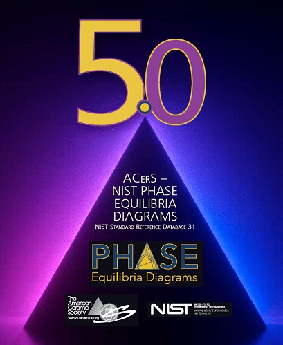 AcerS-NIST Phase Equilibria Diagrams Version 5.0 (セラミックス相平衡図データベース)【見積商品】