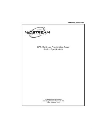 GPA規格 GPA 2108, 2020: GPA Midstream Fractionation Grade Product Specifications