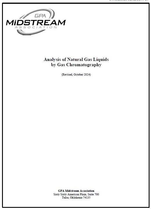 GPA規格 GPA 2177, 2024: Analysis of Natural Gas Liquids by Gas Chromatography