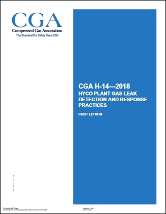 CGA規格 CGA H-14, 2018: HYCO Plant Gas Leak Detection and Response Practices