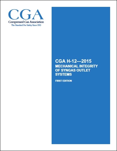 CGA規格 CGA H-12, 2015: Mechanical Integrity of Syngas Outlet Systems