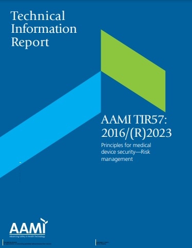 AAMI技術情報レポート TIR57, 2016/(R)2023: Principles for Medical Device Security - Risk Management