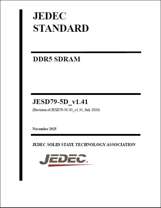 JEDEC規格 JESD 79-5D, 2025: v1.41 DDR5 SDRAM
