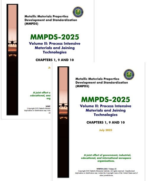 MMPDS-2025. Metallic Materials Properties Development and Standardization Handbook-2025, Volume Ⅰ & Ⅱ (PDF/シングルユーザー)