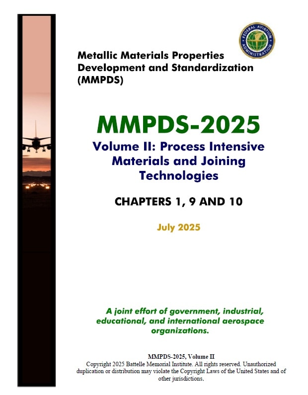 MMPDS-2025, Volume Ⅱ: Process Intensive Materials and Joining Technologies (Chapters 1, 9 and 10) (PDF/シングルユーザー)