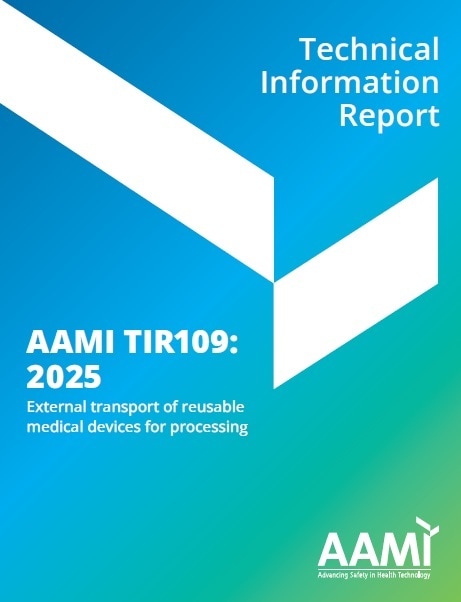 AAMI技術情報レポート TIR109, 2025: External Transport of Reusable Medical Devices for Processing