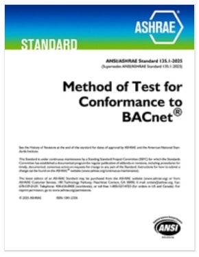 ASHRAE規格 STD 135.1, 2025: Method of Test for Conformance to BACnet 