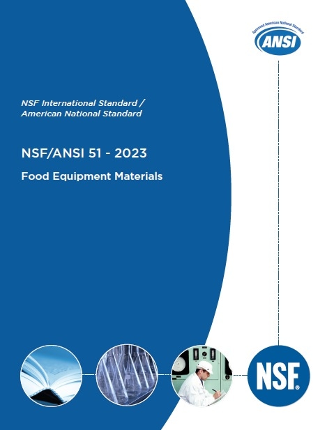 NSF/ANSI規格 51, 2023: Food Equipment Materials