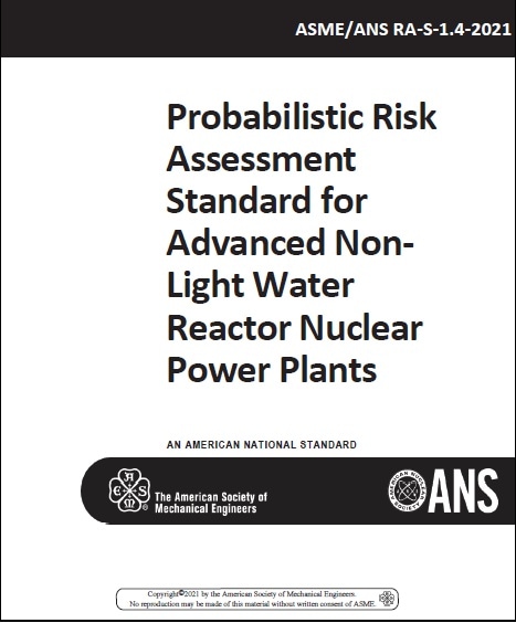 ANS規格 ANS RA-S-1.4, 2021: Probabilistic Risk Assessment for Advanced Non-Light Water Reactor Nuclear Power Plants