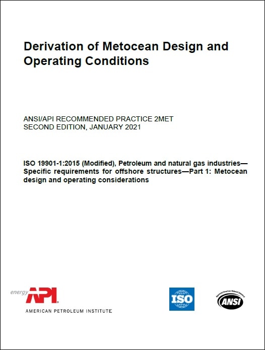API推奨プラクティス 2MET, 2nd Edition, 2019: Derivation of Metocean Design and Operating Conditions 
