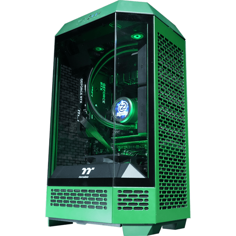 【Tower300ーRacing Green】<br>Ryzen7 5700x・RTX5060 8G