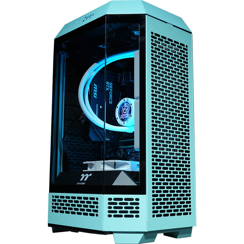 【Tower300ーTurquoise】<br>Ryzen7 5700x・RTX5060 8G