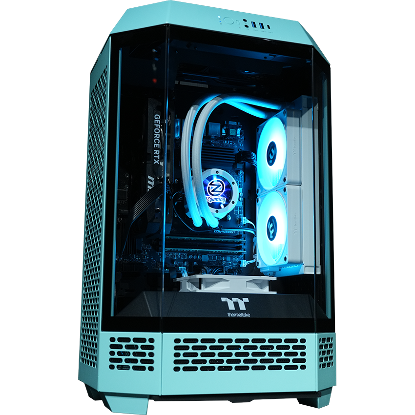 【Tower300ーTurquoise】<br>Ryzen7 5700x・RTX5060 8G