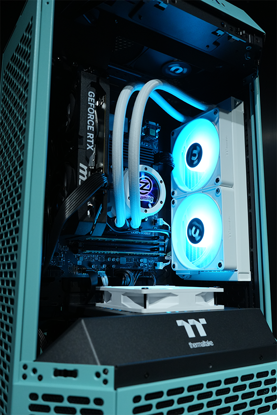 【Tower300ーTurquoise】<br>Ryzen7 5700x・RTX5060 8G