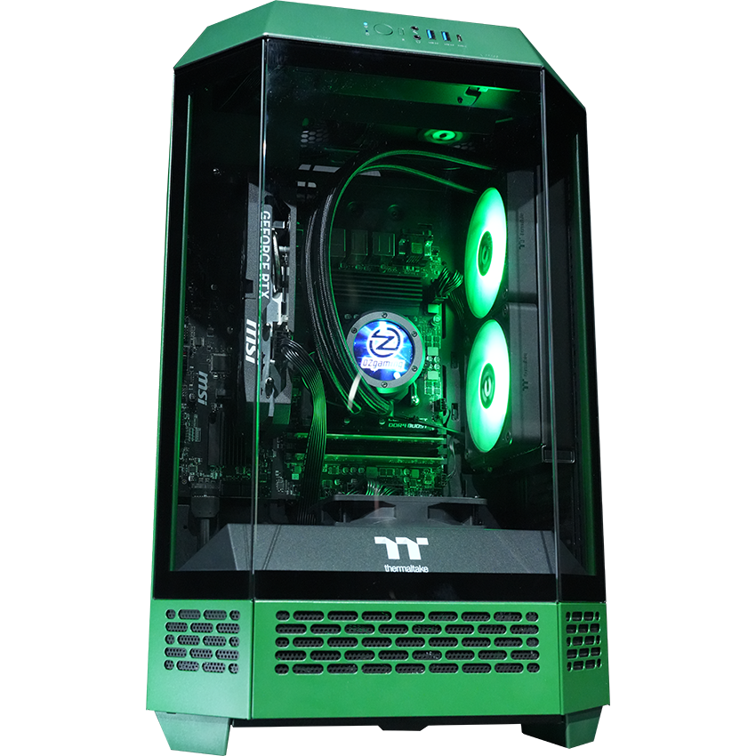 【Tower300ーRacing Green】<br>Ryzen7 5700x・RTX5060 8G