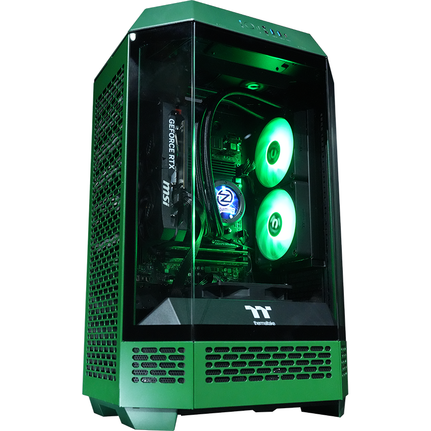 【Tower300ーRacing Green】<br>Ryzen7 5700x・RTX5060 8G