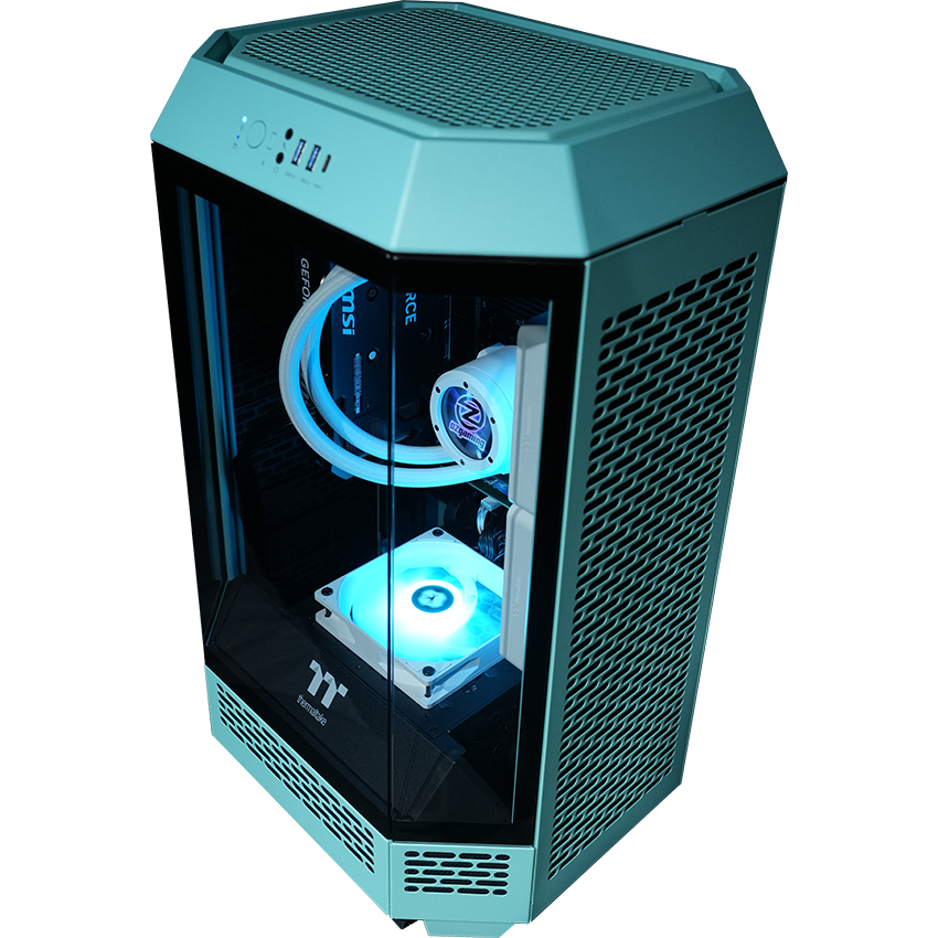 【Tower300ーTurquoise】<br>Ryzen7 5700x・RTX5060 8G