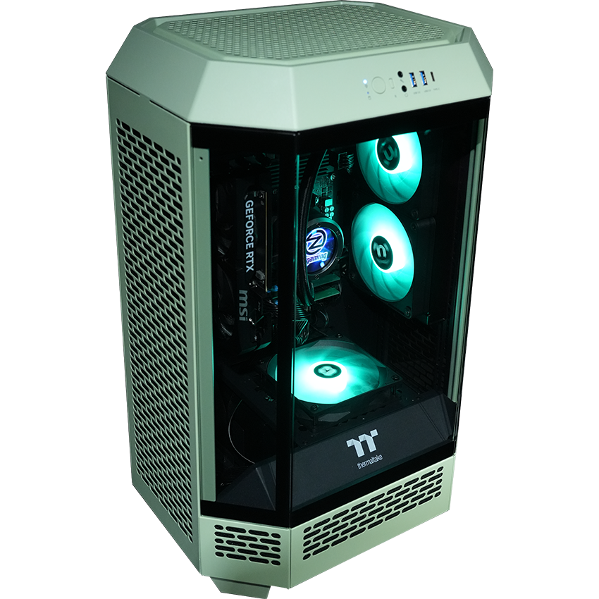 【Tower300ーMatcha Green】<br>Ryzen7 5700x・RTX5060 8G