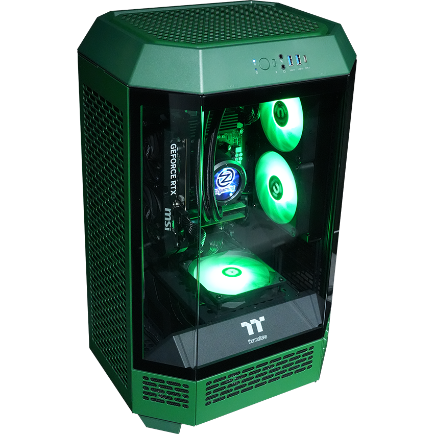 【Tower300ーRacing Green】<br>Ryzen7 5700x・RTX5060 8G