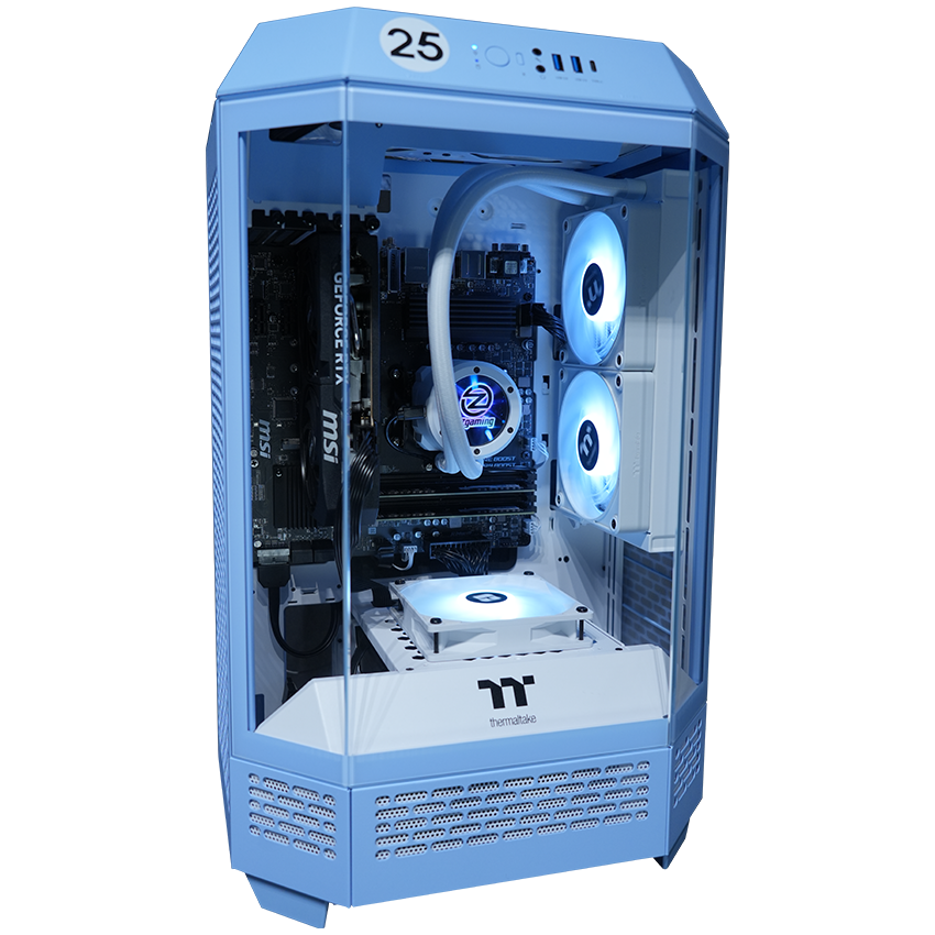 【Tower300ーHydrangea Blue】<br>Ryzen7 5700x・RTX5060 8G