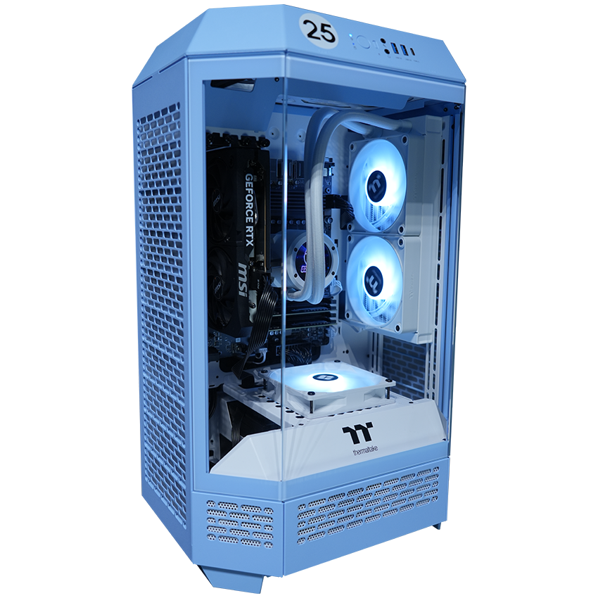 【Tower300ーHydrangea Blue】<br>Ryzen7 5700x・RTX5060 8G