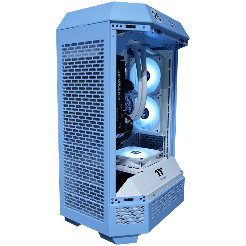 【Tower300ーHydrangea Blue】<br>Ryzen7 5700x・RTX5060 8G