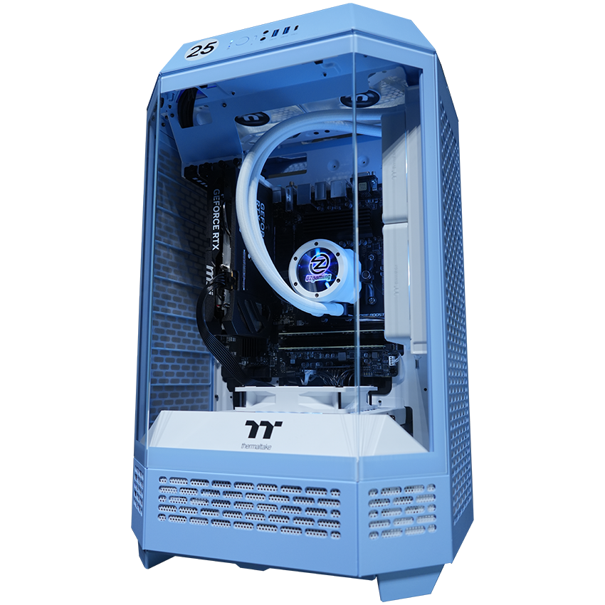 【Tower300ーHydrangea Blue】<br>Ryzen7 5700x・RTX5060 8G