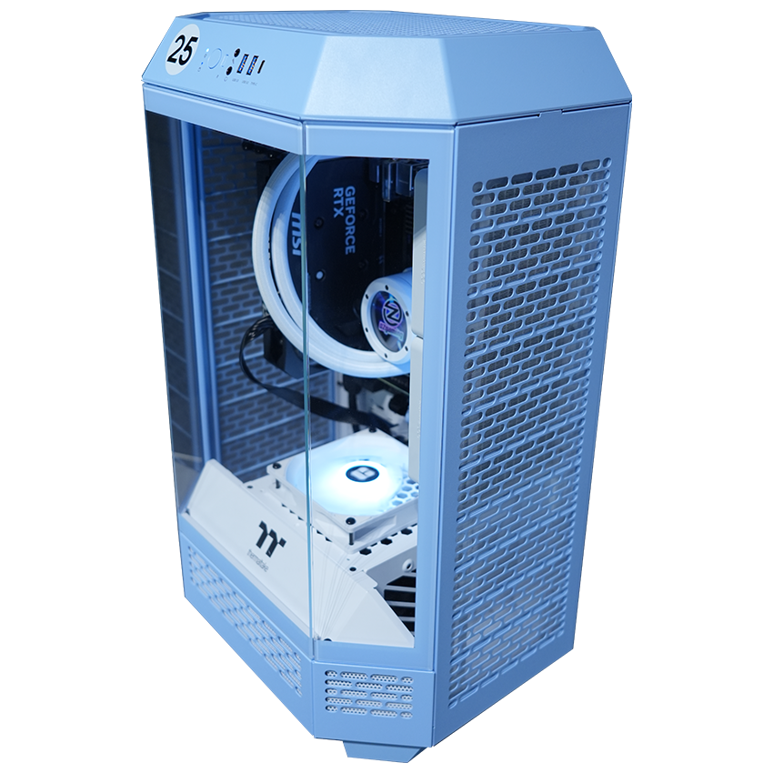 【Tower300ーHydrangea Blue】<br>Ryzen7 5700x・RTX5060 8G