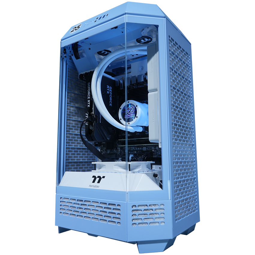 【Tower300ーHydrangea Blue】<br>Ryzen7 5700x・RTX5060 8G