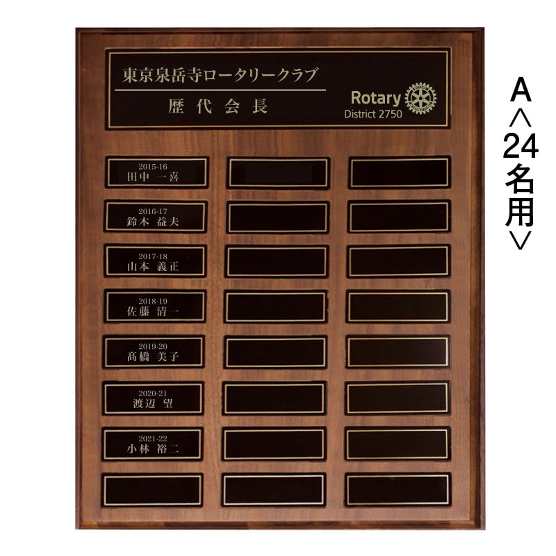 歴代会長ボード