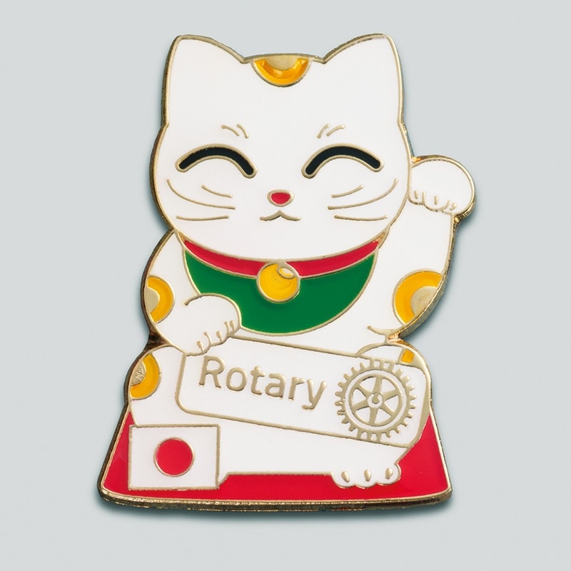 海外土産バッジ（招き猫）