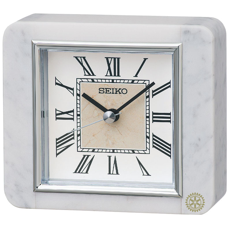 セイコー白大理石置時計