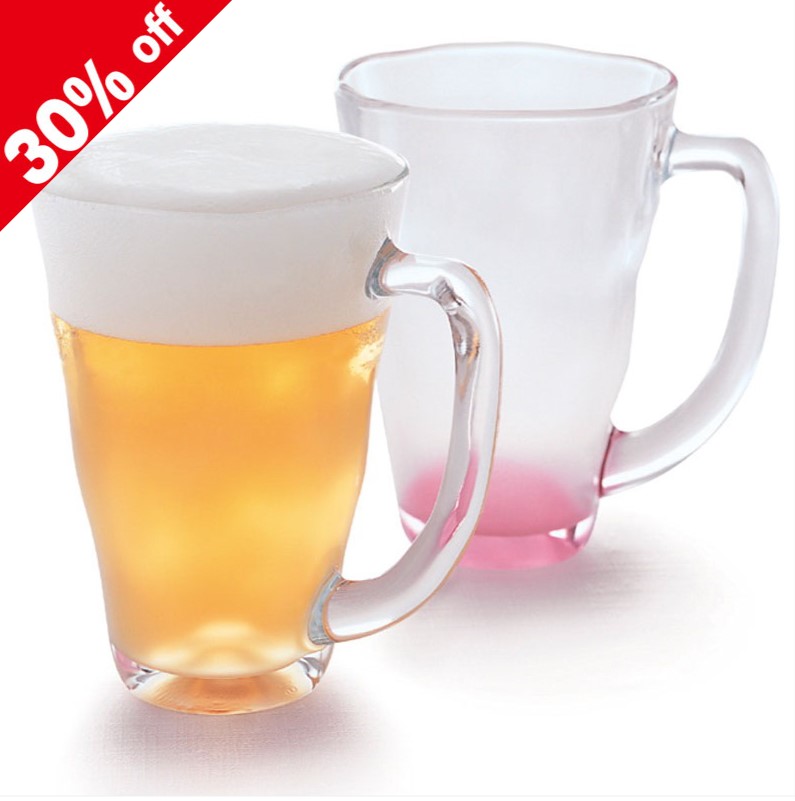 ☆30%OFF☆泡立ちグラス　②ピンク(１客)