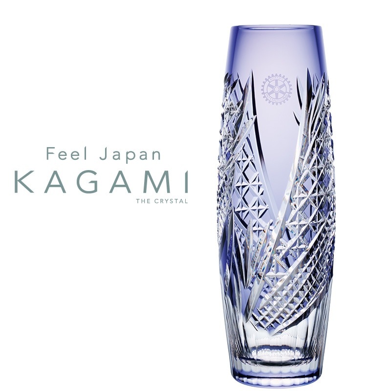 ≪KAGAMI≫江戸切子一輪挿＜穂風＞